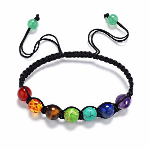 7 Chakra Yoga Energy Natural Stone Beads Unisex Rope